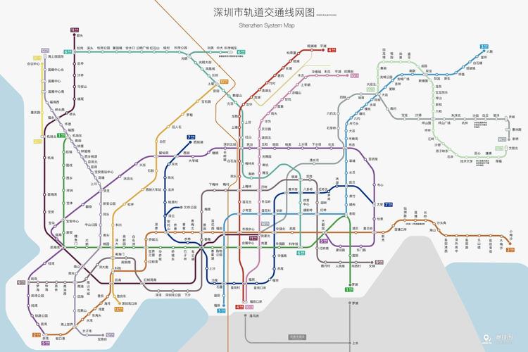 深圳地铁路线图_深圳地铁线路图2023规划高清图